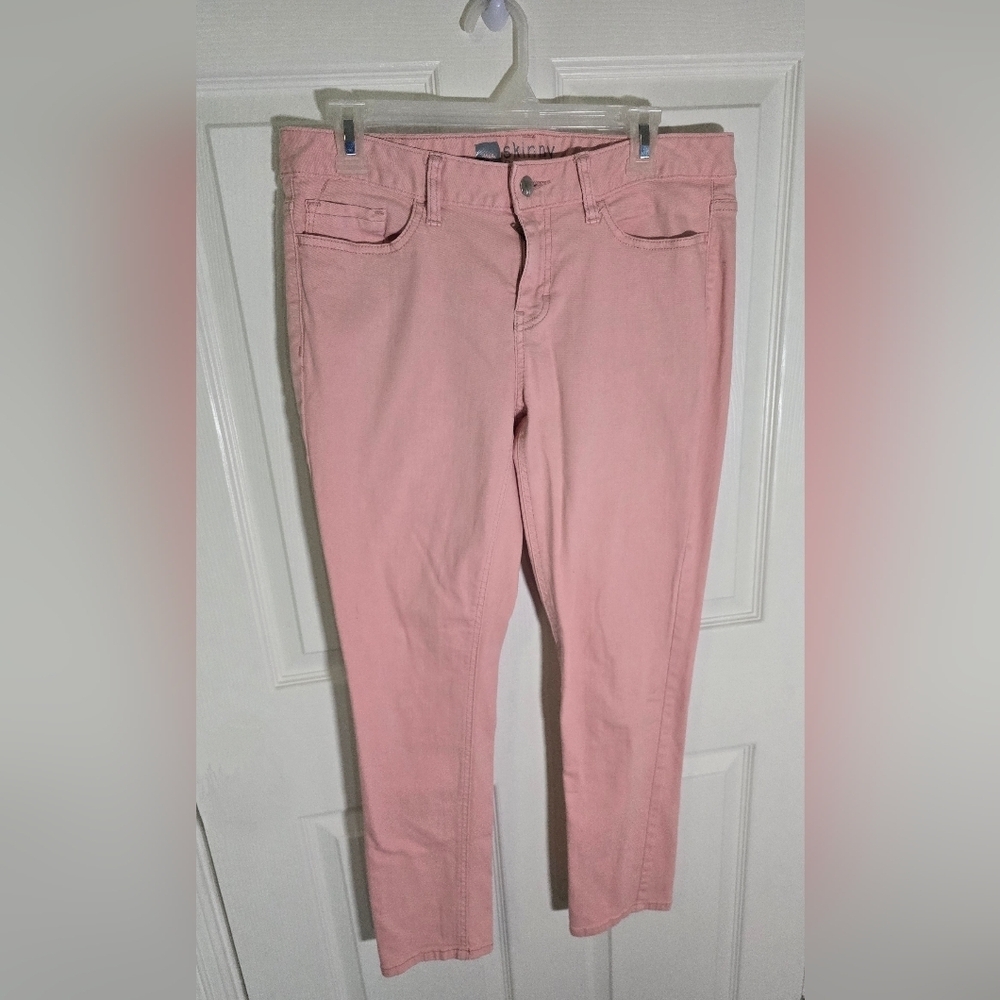 Mossimo Skinny Premium Denim Pink Jeans Fit 4 Size 10